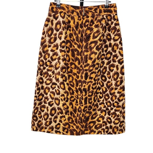 Kate Spade Leopard Print Pencil Skirt - Picture 2 of 10